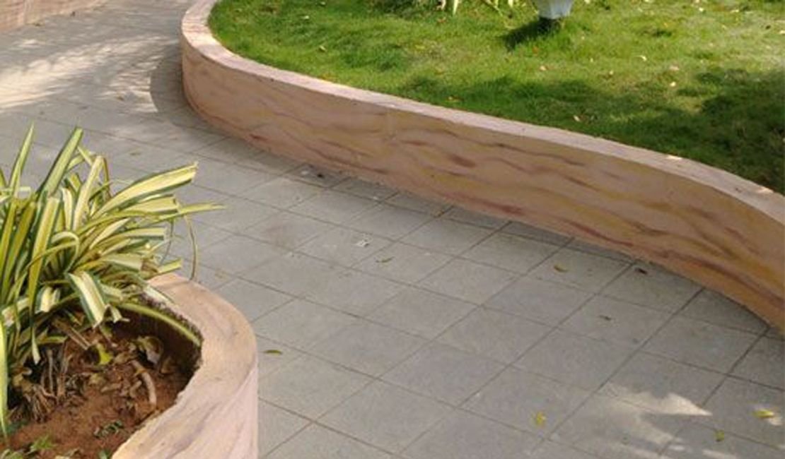 Paved Garden Path M&M Landscape Management